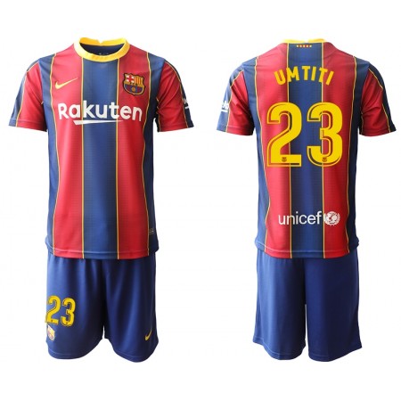 FC Barcelona Fotbollströjor Samuel Umtiti 23 Barn Hemma tröja 2020/21 Kortärmad